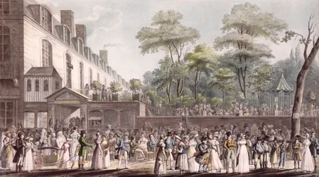 Promenade turkkilaisessa puutarhassa, Boulevard du Temple, 1810